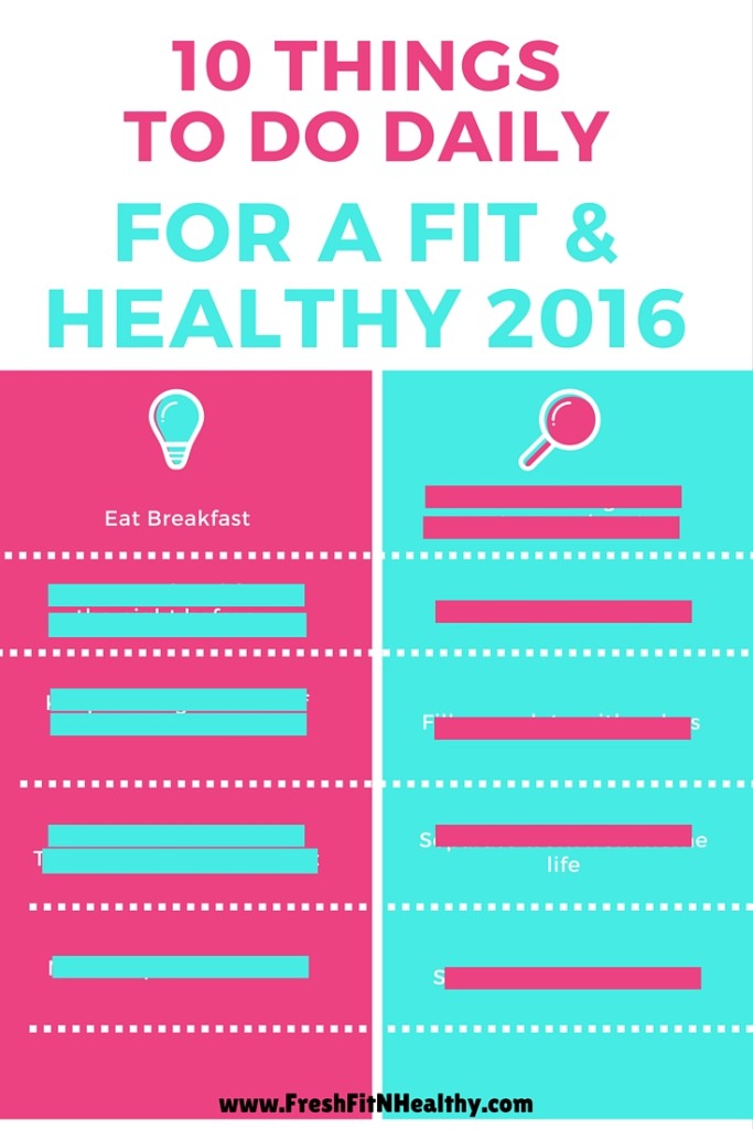 Copy of 10 things for a healthy and fit 2016