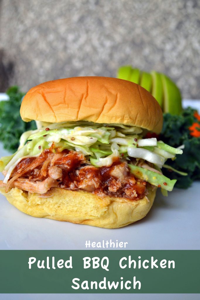 healthy BBQ chicken sandwich