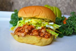 healthy BBQ chicken sandwich