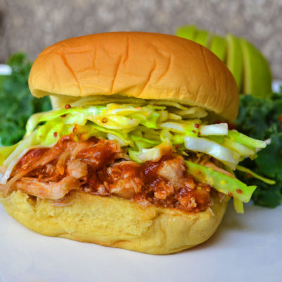 healthy BBQ chicken sandwich