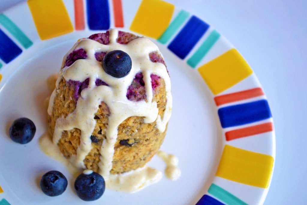 healthy blueberry muffin