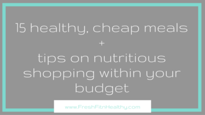 healthy food on a budget