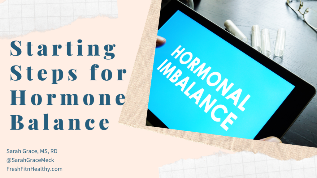 balance hormones naturally